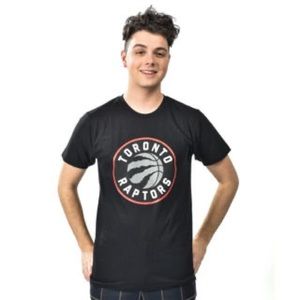 Toronto Raptors NBA Basketball Black Short Sleeve Crewneck Graphic Shirt